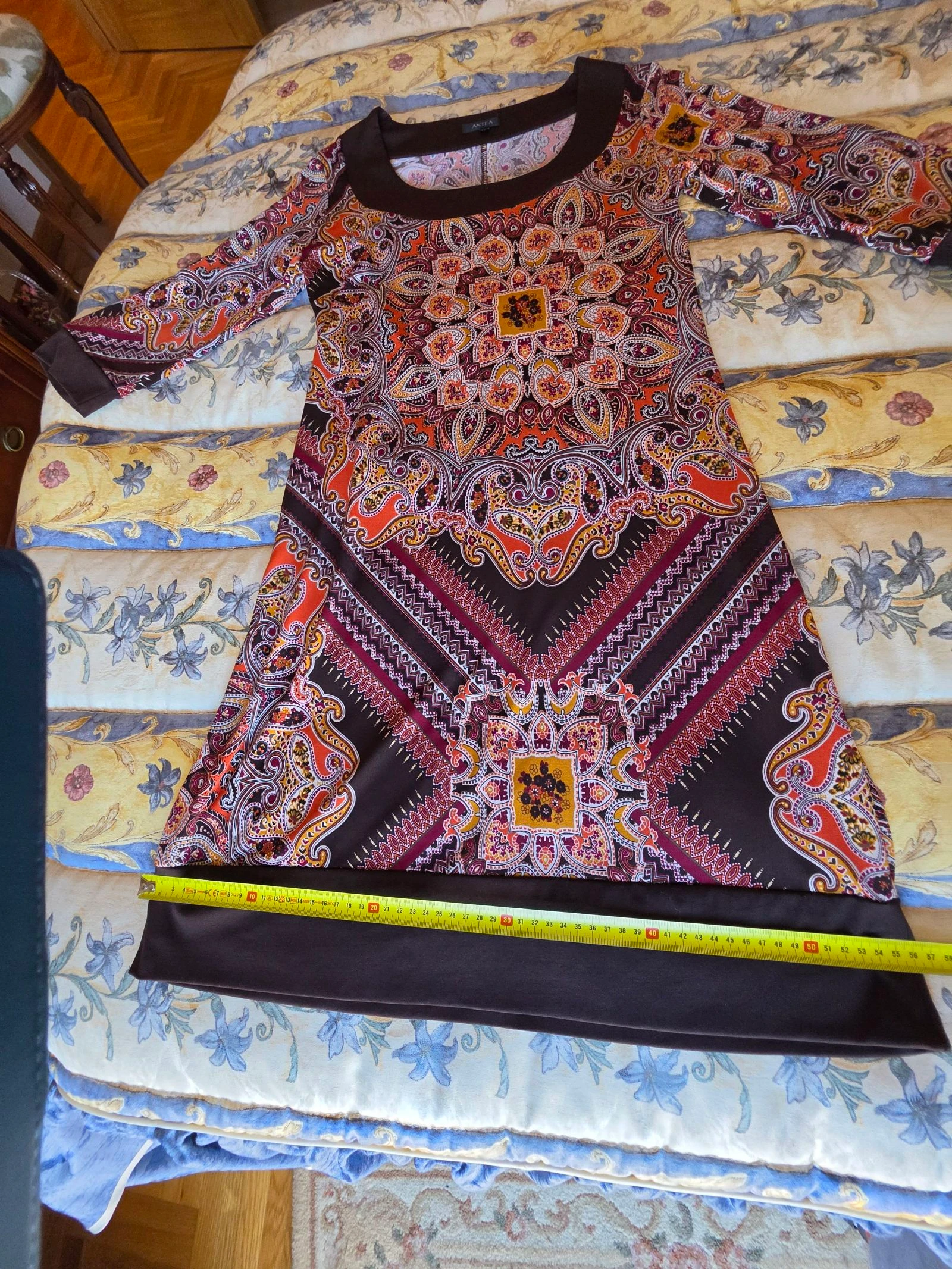 Antea dress with brown print size 40 – photo 5